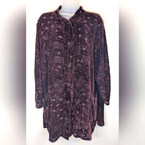 Uru Eclectic Bohemian Quiet Luxury Witchy Feminine Coastal Grandma Top O/S - Picture 1 of 11